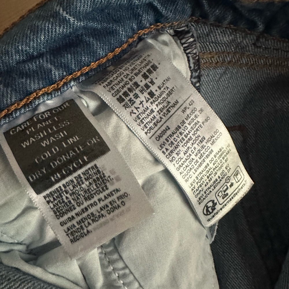 Levi’s High-Rise Straight Leg Ankle Women's Jeans Blue - Picture 7 of 8